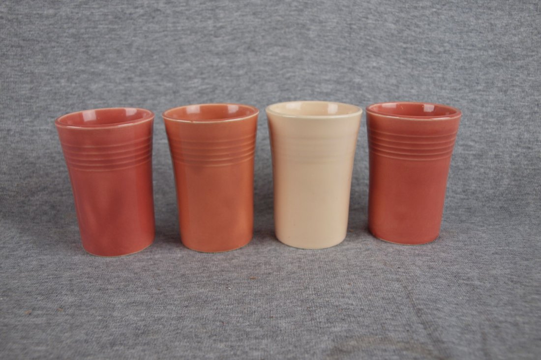 Fiesta juice tumbler group - 3 rose, 1 beige : Fiesta juice tumbler group - 3 rose, 1 beige