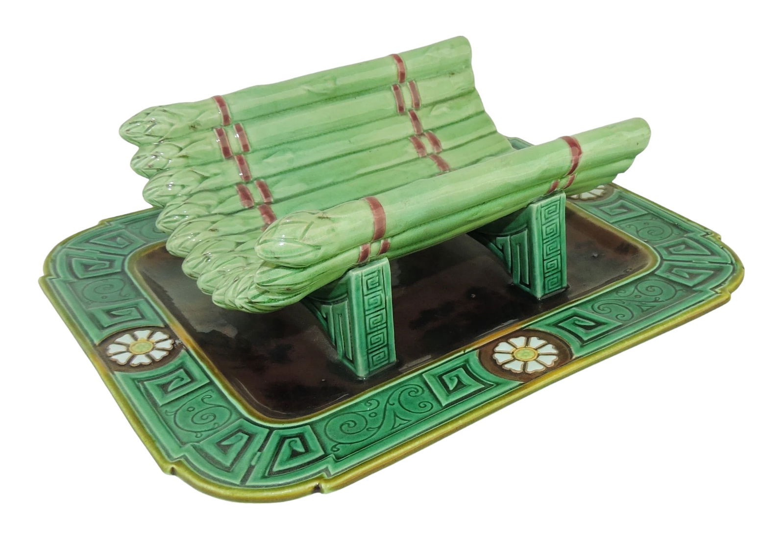 Minton Majolica Asparagus Tray, (1 of 3)