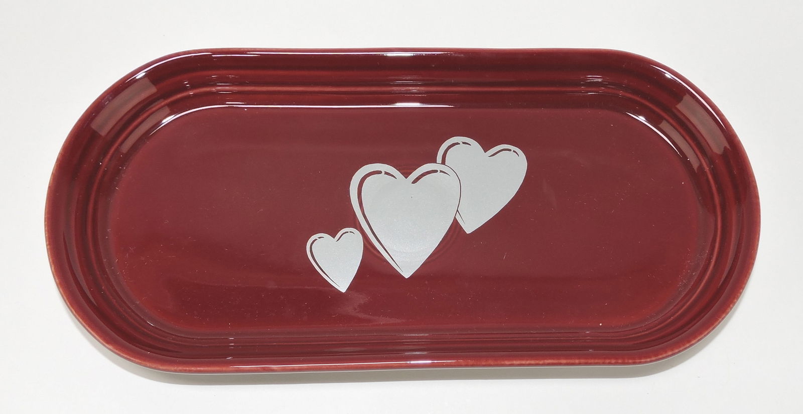 Fiesta Post 86 bread tray, cinnabar, trio (1 of 1)