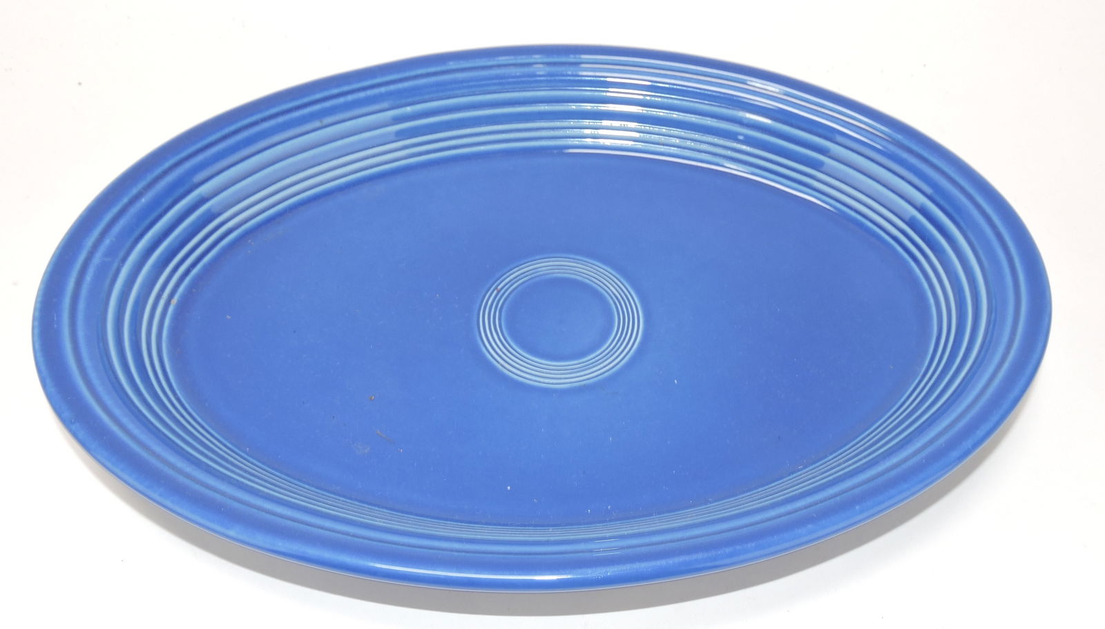 Fiesta Post 86 13 1/2" platter, sapphire (1 of 1)
