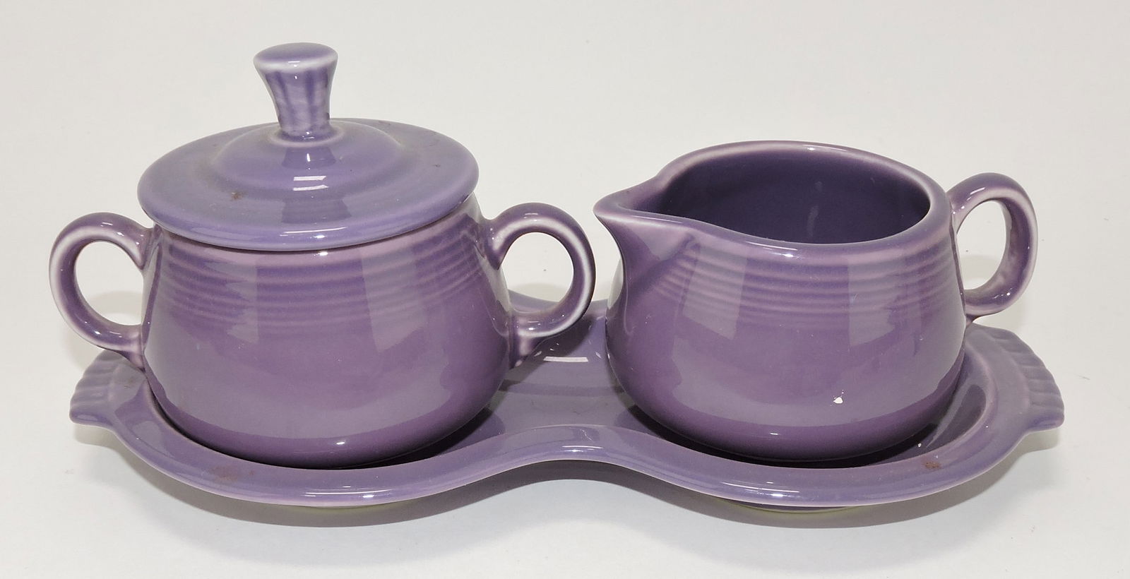 Fiesta Post 86 cream, sugar, tray set, (1 of 1)