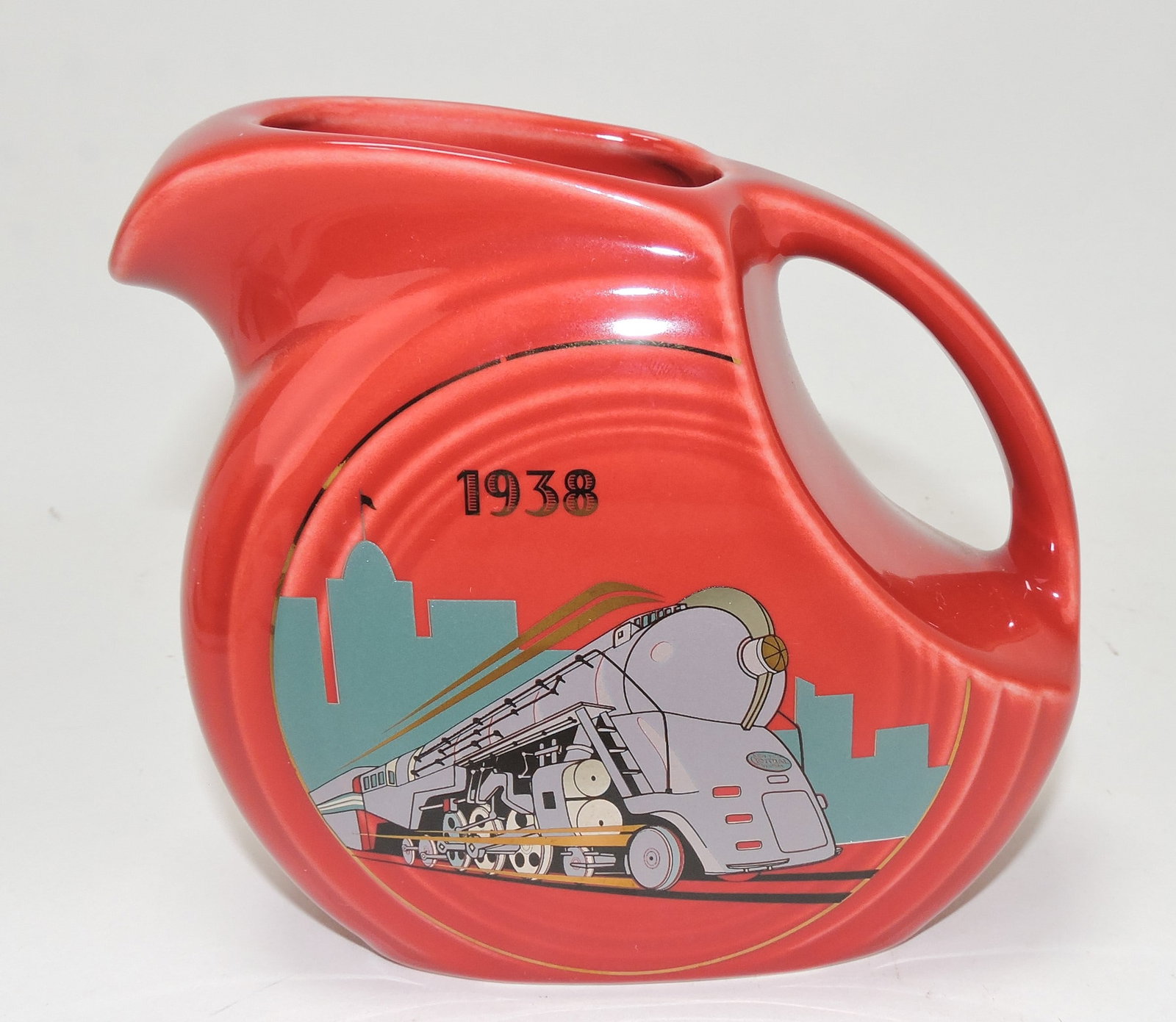 Fiesta Post 86 disc juice pitcher,: 20th Century Limited 2006 HLCCA