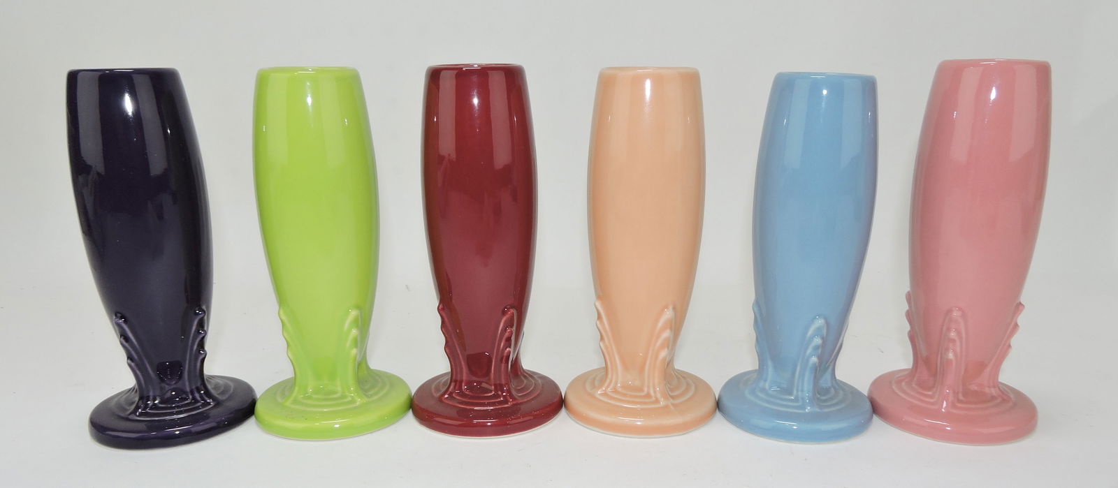 Fiesta Post 86 bud vase group of 6 - (1 of 1)