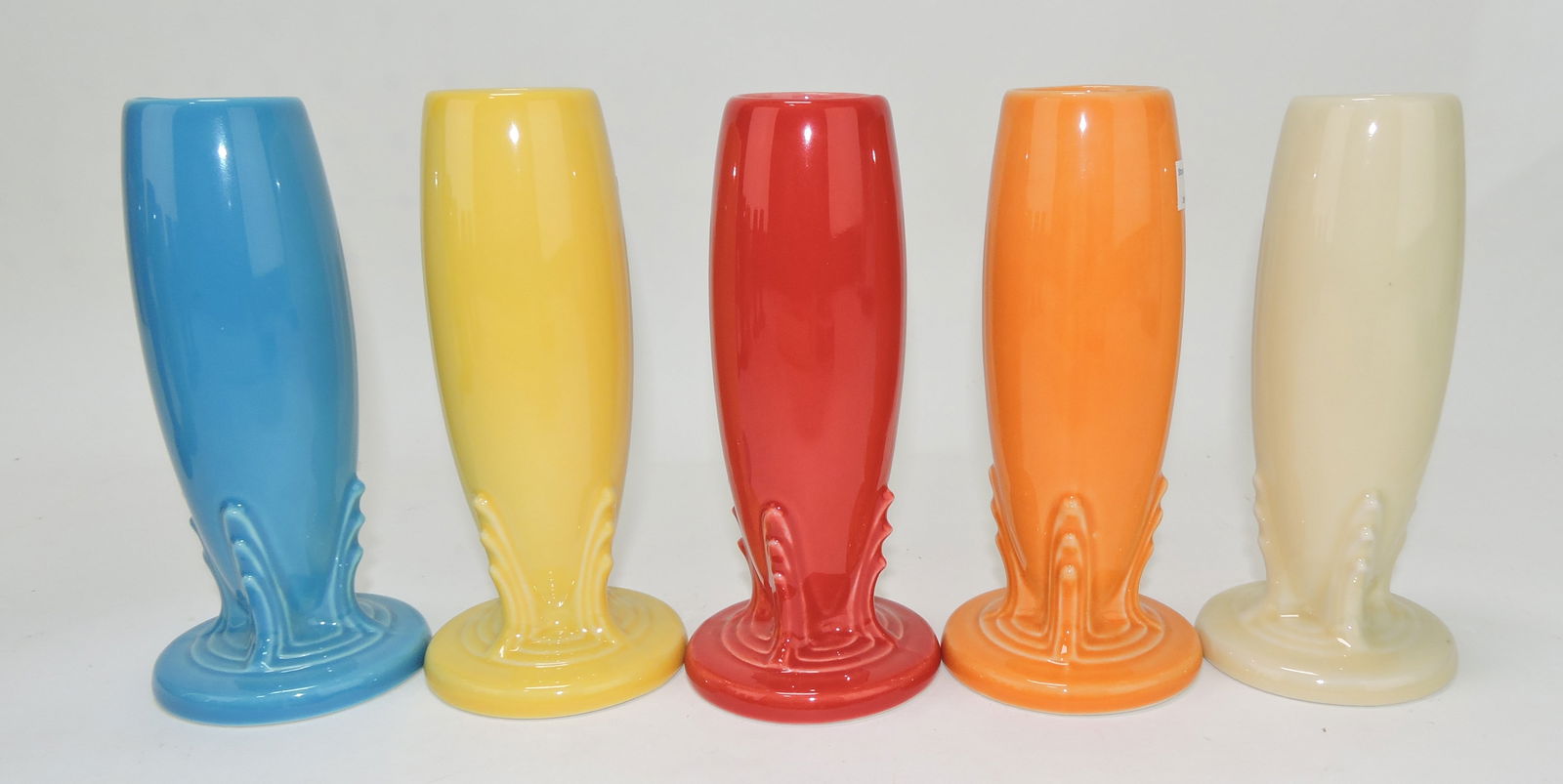 Fiesta Post 86 bud vase group of 5 - (1 of 1)