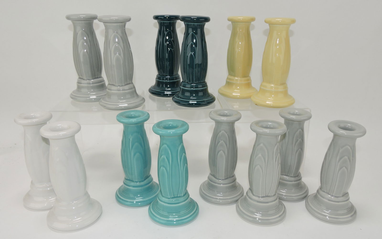 Fiesta Post 86 tapered pair of candle (1 of 1)