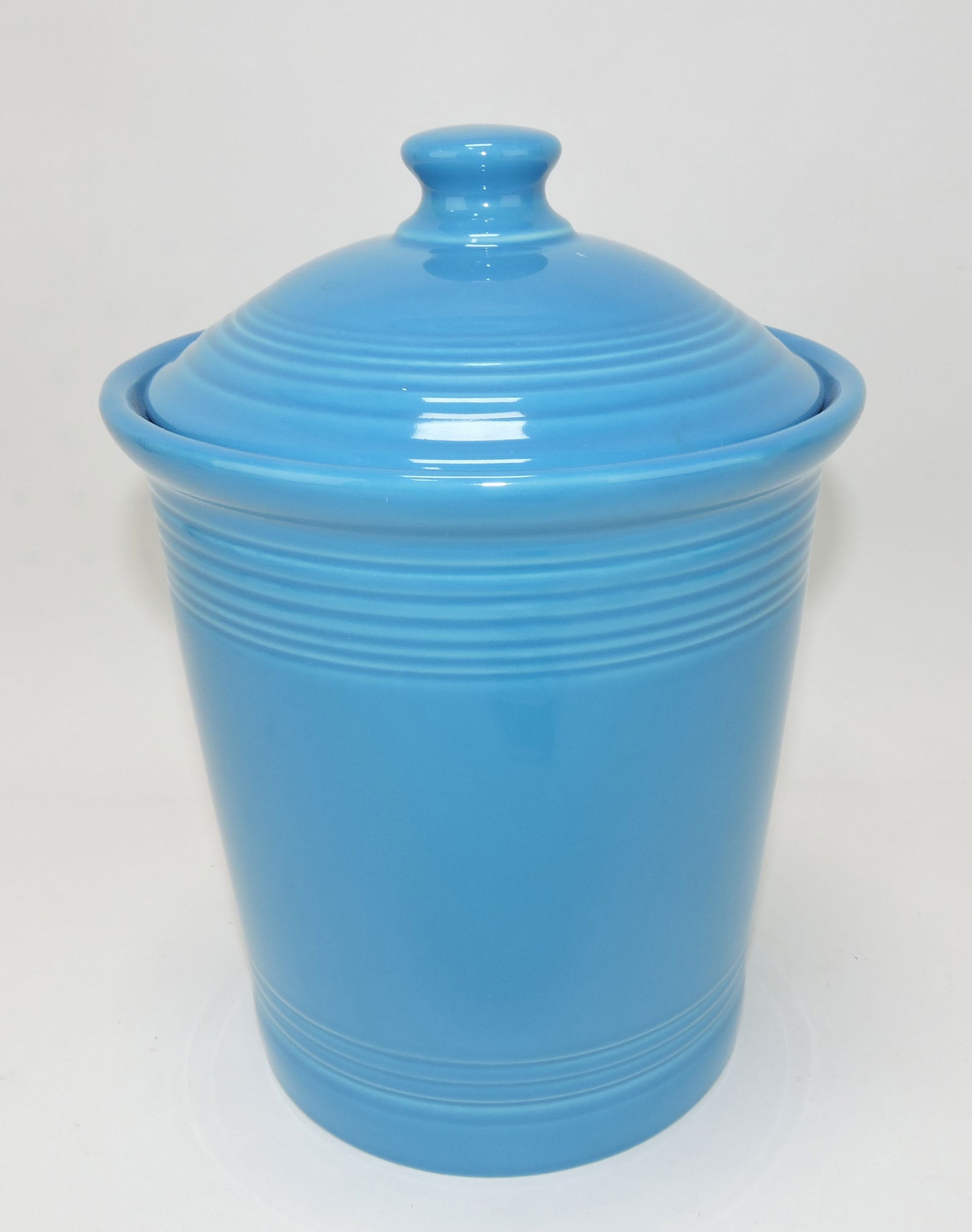 Fiesta Post 86 large canister, peacock (1 of 1)