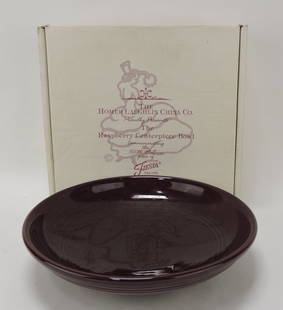 RARE Fiesta Post 86 raspberry presentation: bowl, #97 of 500, circa 1997, with box and COA