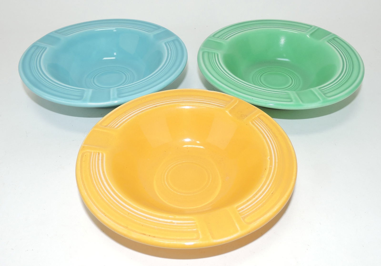 Fiesta ashtray group, turquoise, (1 of 1)