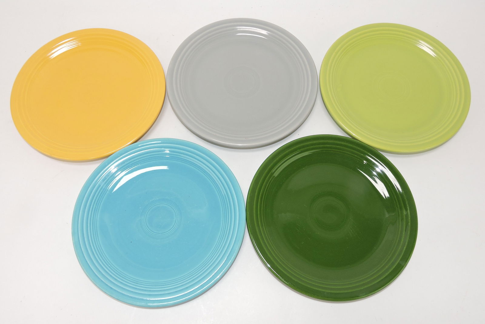 Fiesta 7" plate group, 5 mixed (1 of 1)