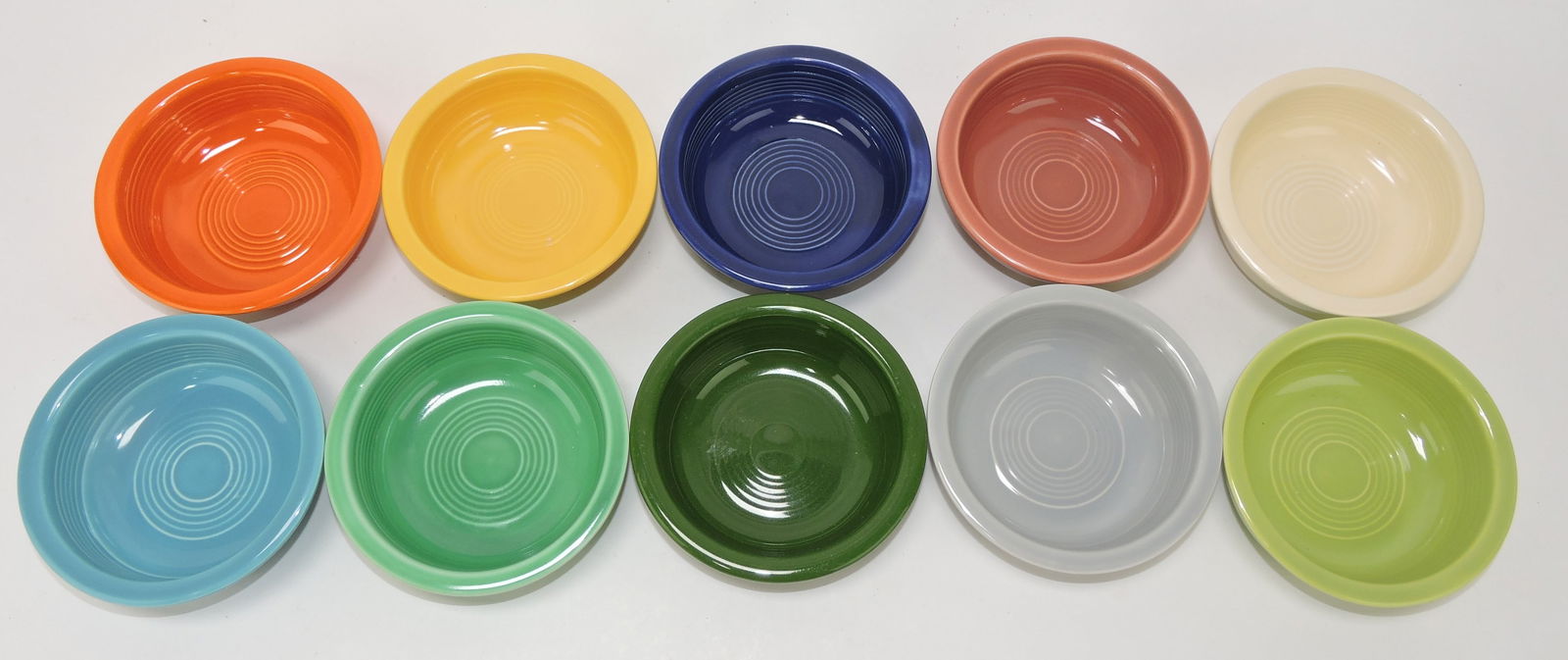 Fiesta 4 3/4" fruit bowl group, 10 different (1 of 1)