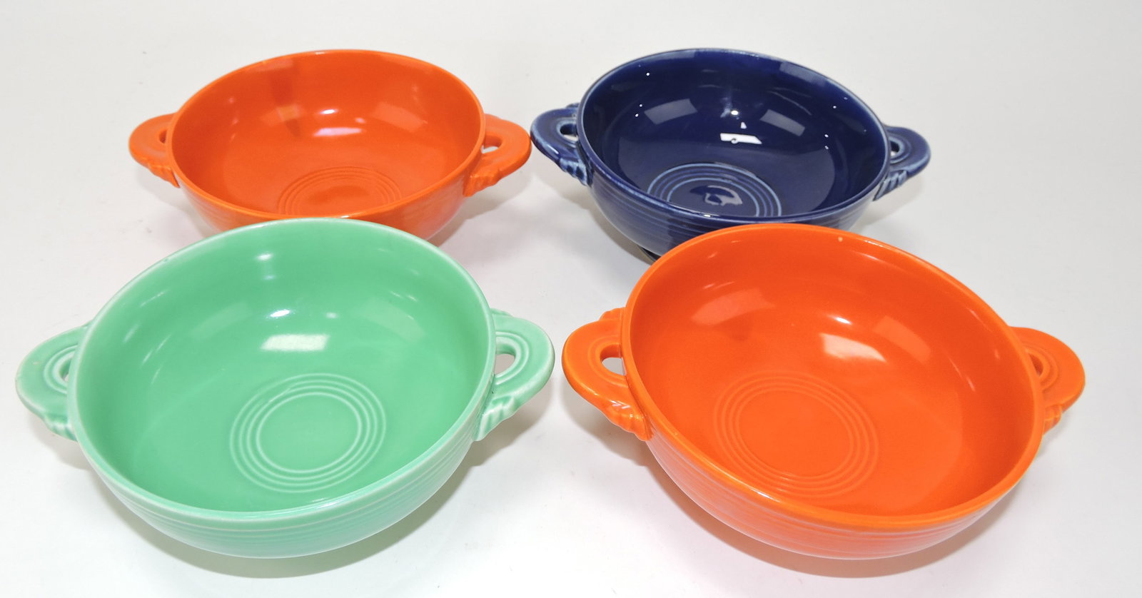 Fiesta cream soup group, 4 mixed: .