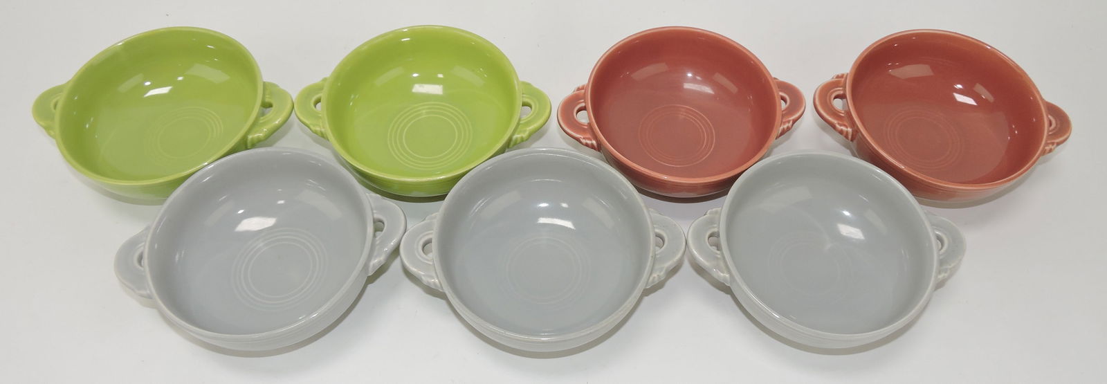 Fiesta cream soup group, 7 - 50's colors (1 of 1)