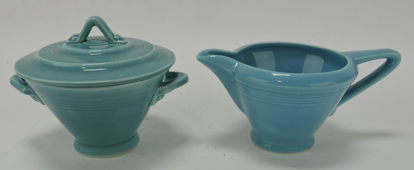 Harlequin cream & sugar, turquoise: .
