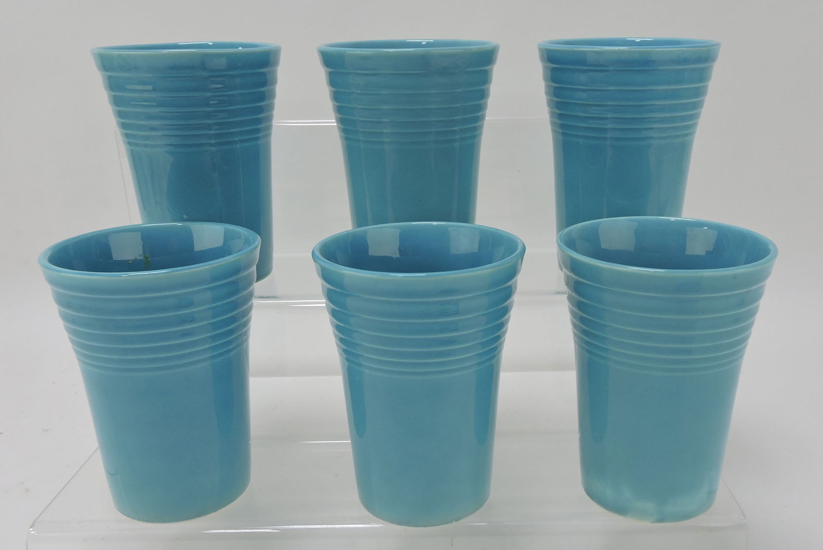 Fiesta water tumbler group, 6 turquoise (1 of 1)