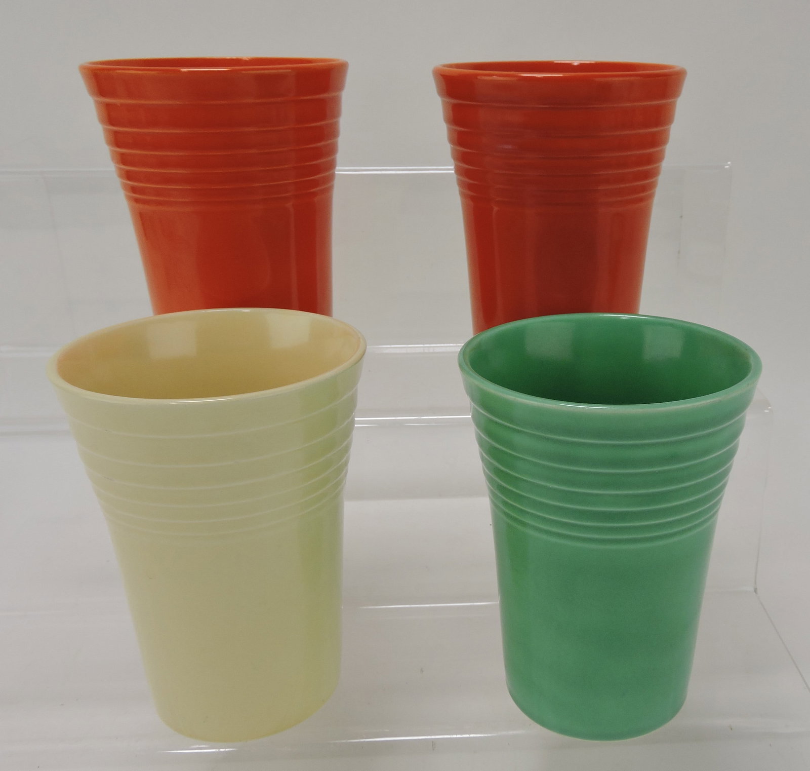 Fiesta water tumbler group, 4 mixed: .
