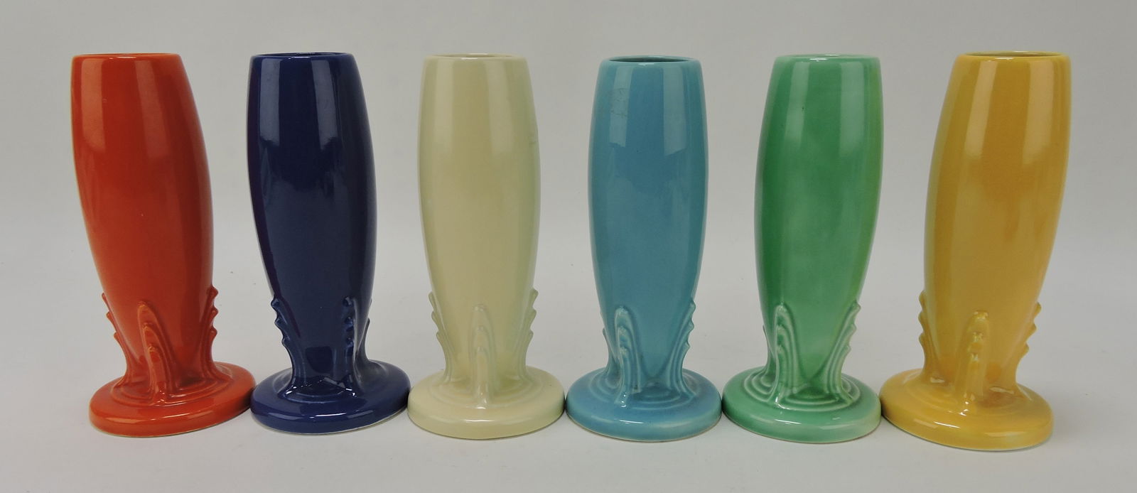 Fiesta bud vase group, all 6 original (1 of 1)