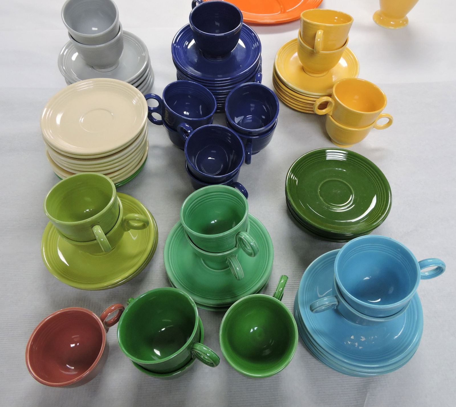 Fiesta cup and saucer group, mixed, (1 of 1)