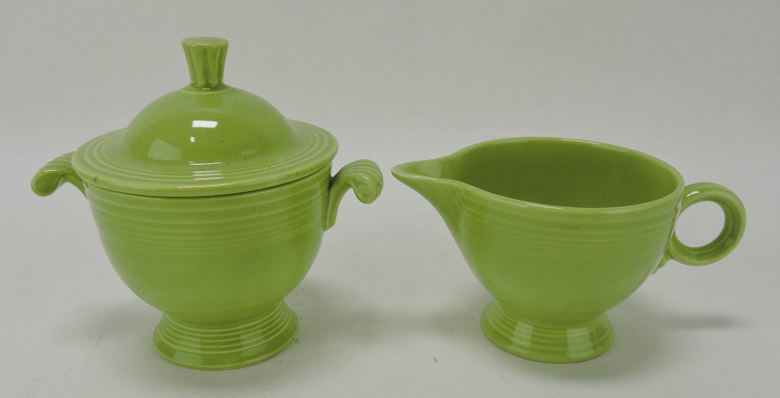 Fiesta cream & sugar, chartreuse: .