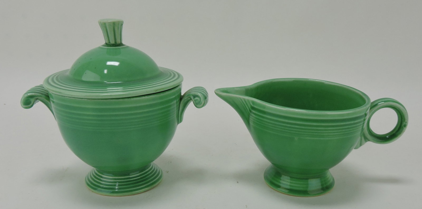 Fiesta cream & sugar, green: .