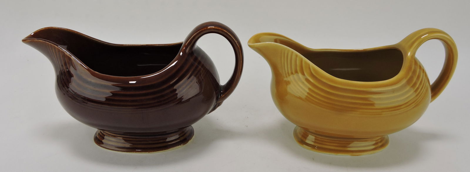 Fiesta sauce boat group, Amberstone (1 of 1)