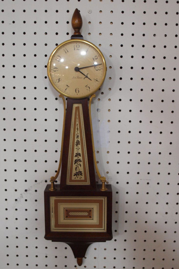 Seth Thomas banjo clock, 25": Seth Thomas banjo clock, 25"