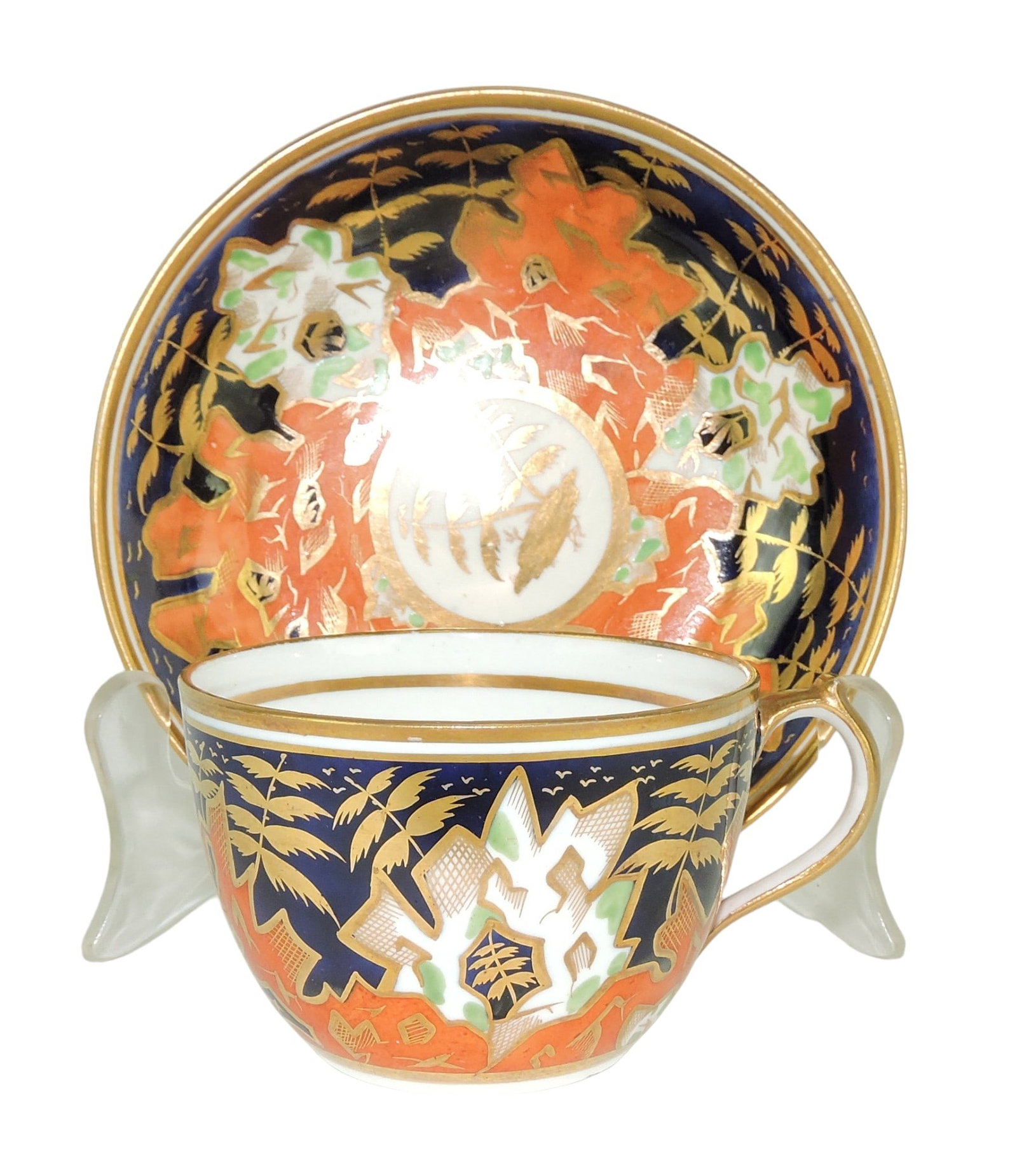 Masons Porcelain Cup and Saucer: c.1810, decorated in the Imari Palate Catalogued and curated by Nicolaus Boston