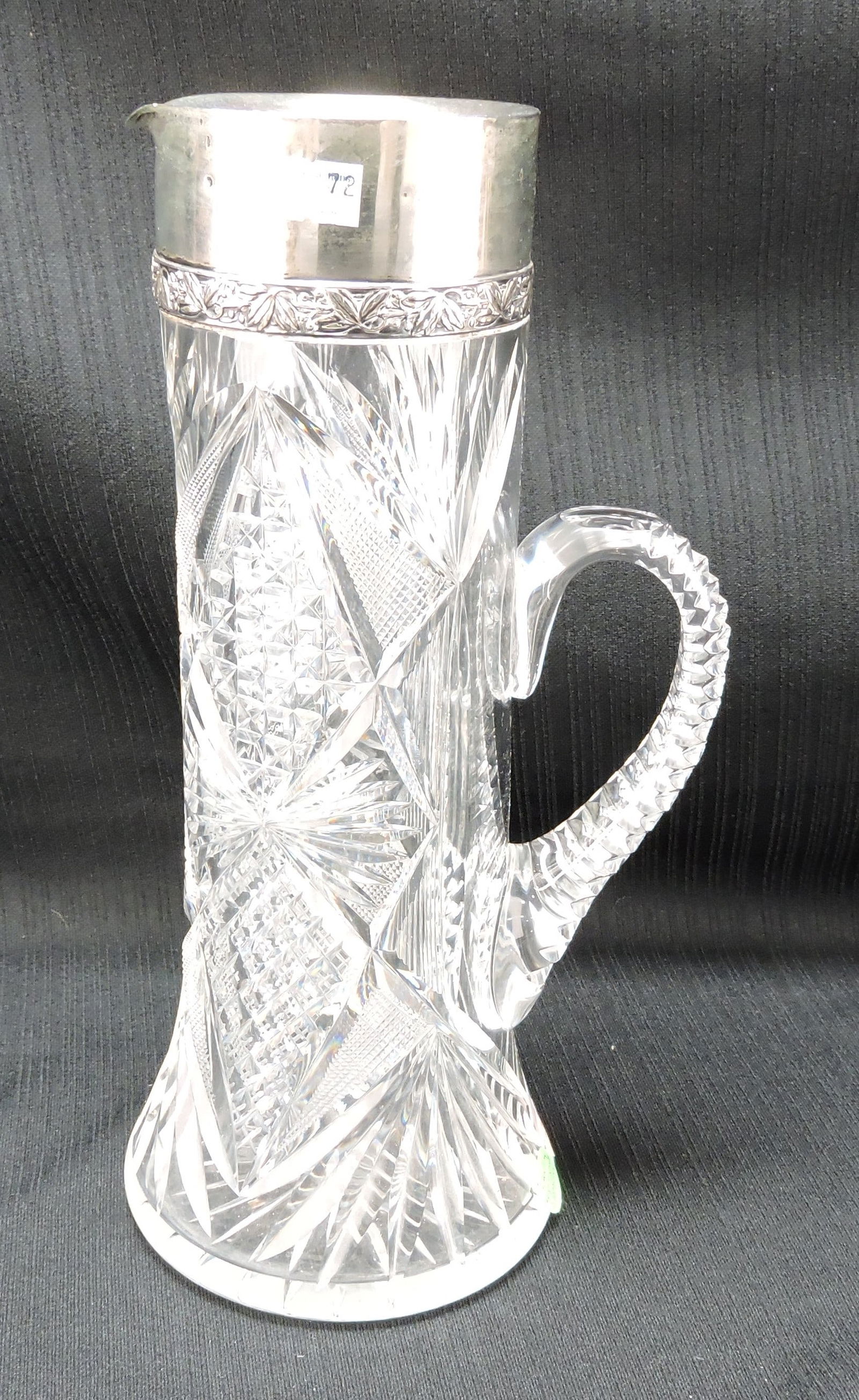 American Brilliant Cut Glass tankard (1 of 2)