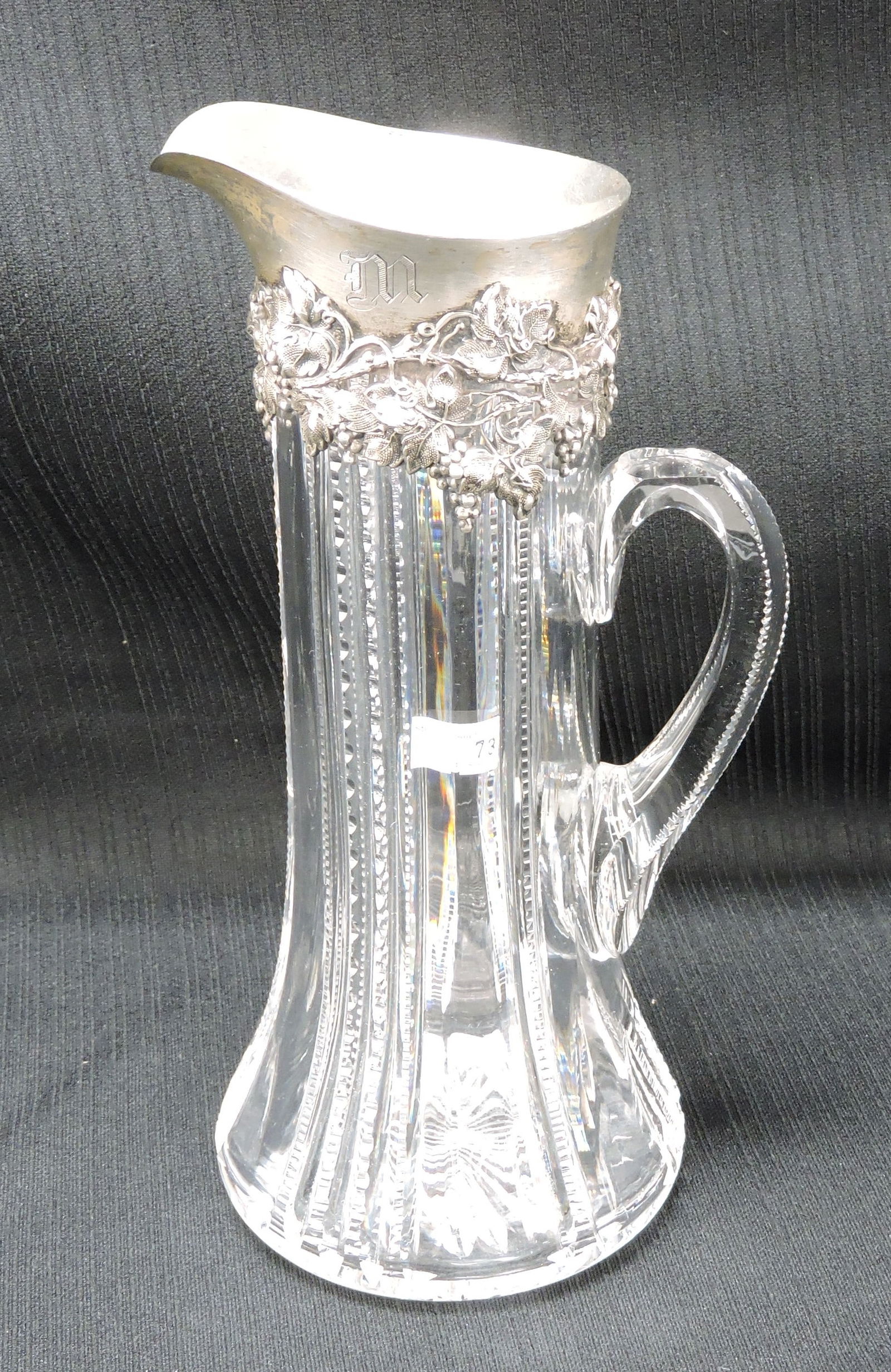 American Brilliant Cut Glass tankard (1 of 2)