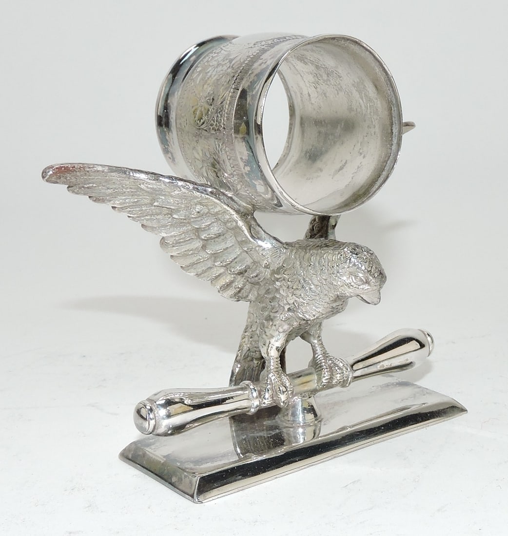 Roger Bros silver plate figural napkin (1 of 1)