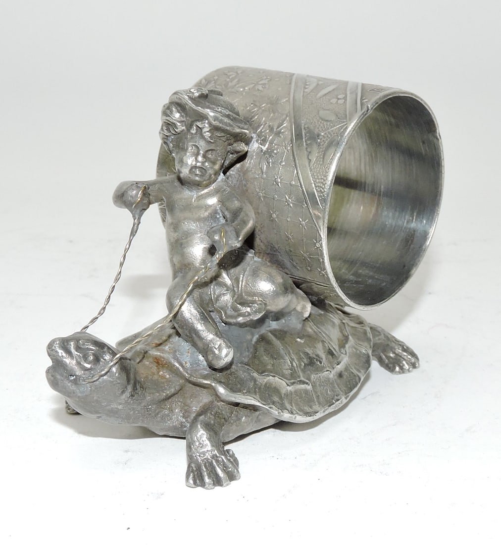 Rogers Bros silver plate figural napkin (1 of 1)