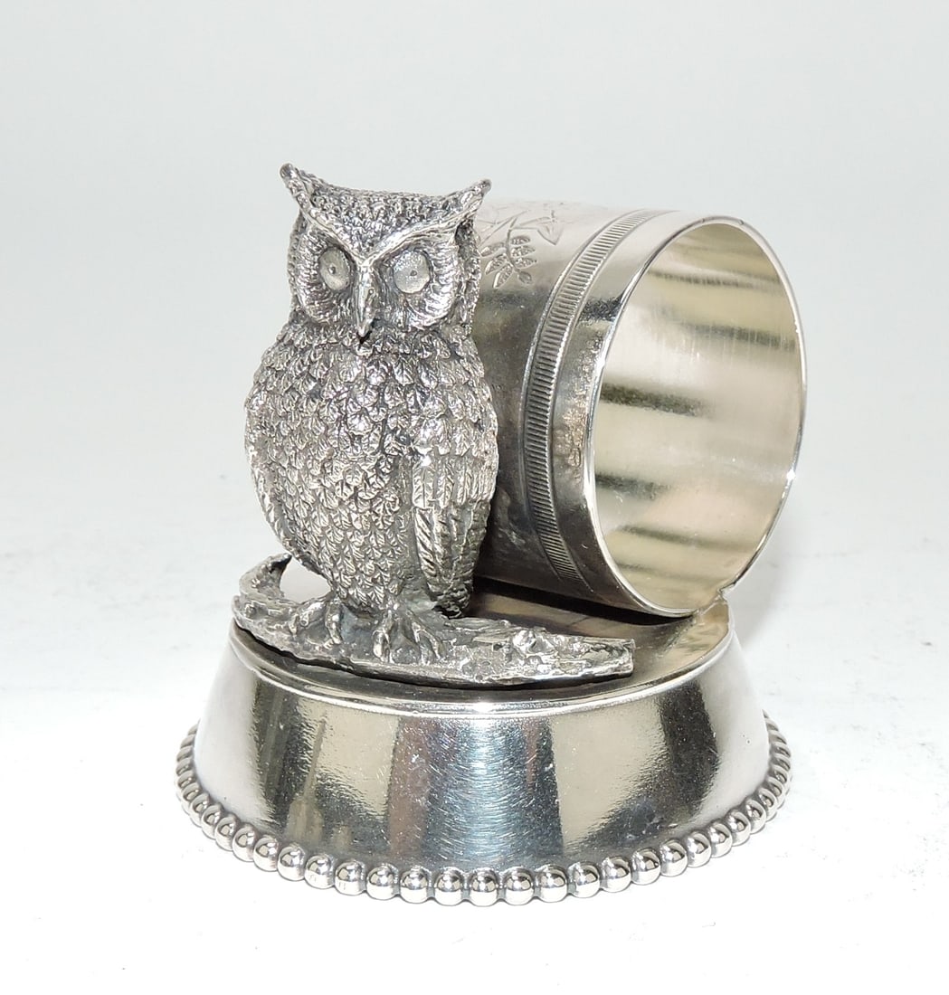 Van Bergh silver plate figural napkin (1 of 1)