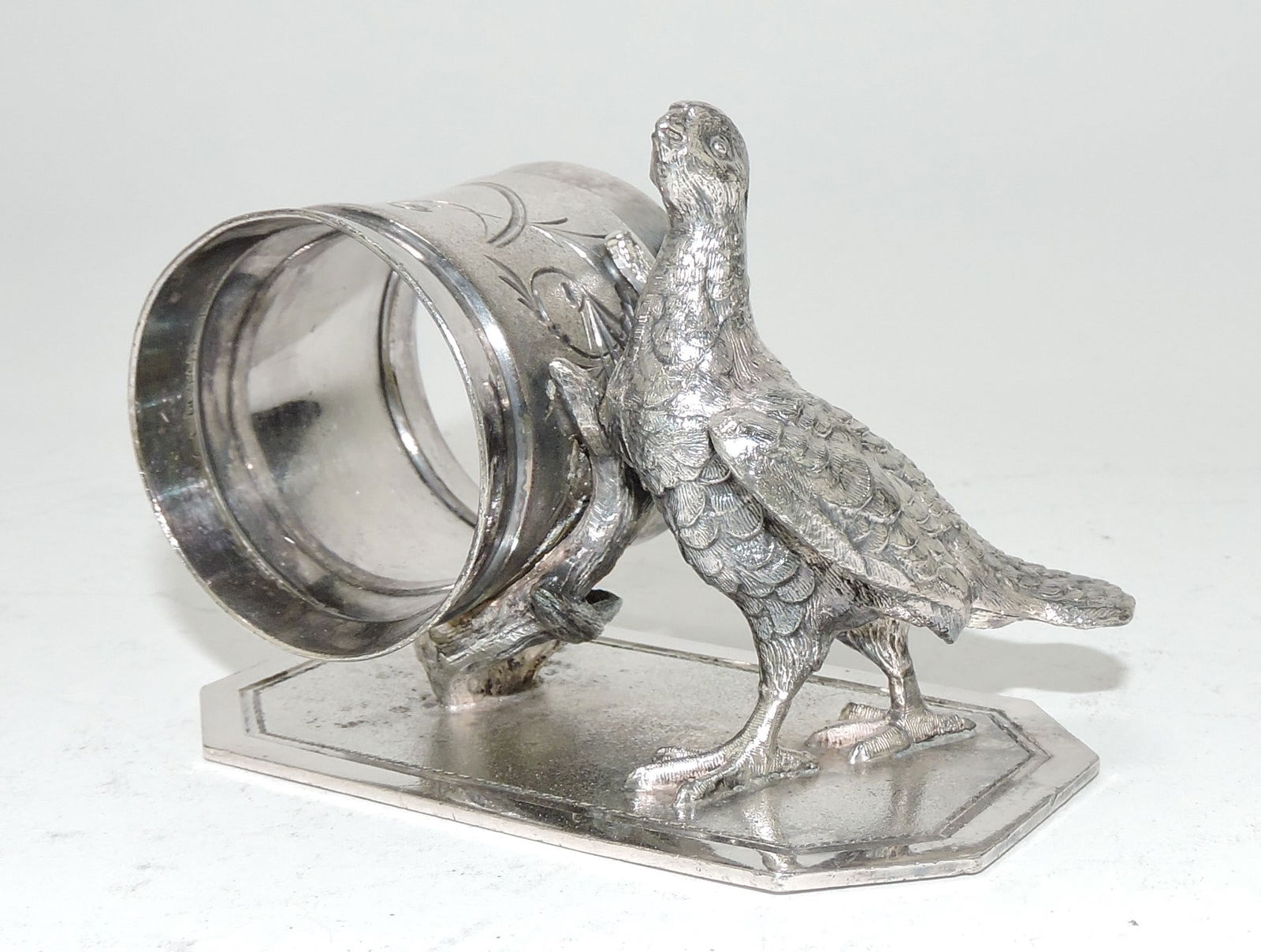 Meriden silver plate figural napkin (1 of 1)