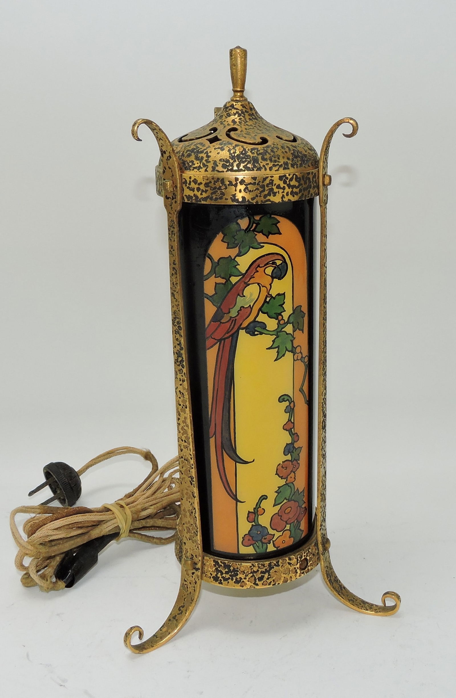 RARE Devilbiss parrot perfume lamp, (1 of 1)