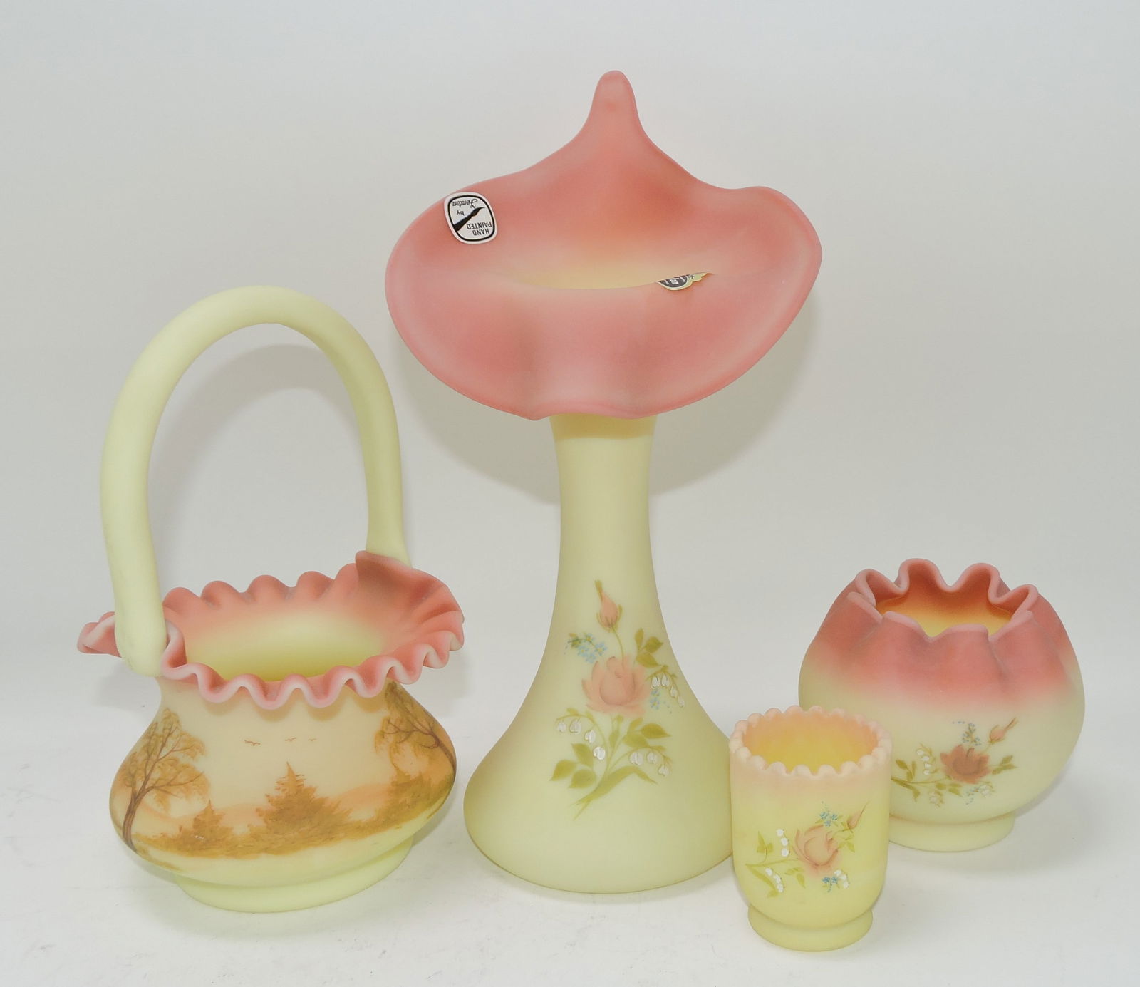 Fenton burmese lot of 4 pieces (1 of 1)