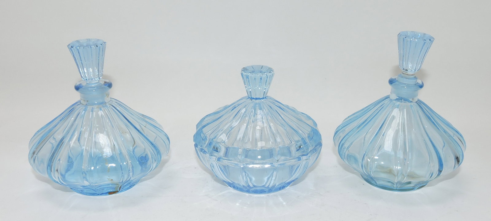 Czechoslovakia 3 piece dresser set: .