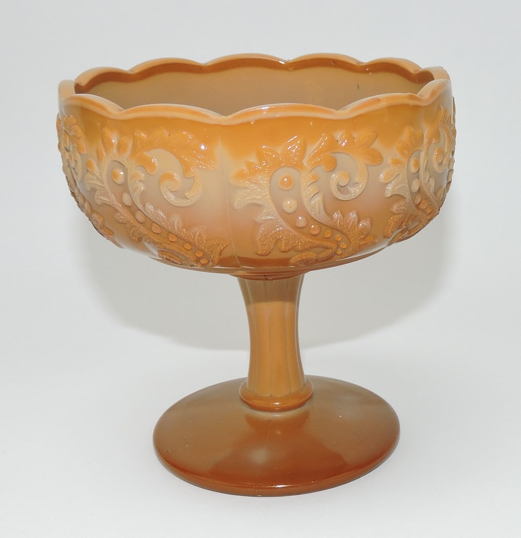 Greentown chocolate glass Chrysanthemum (1 of 1)