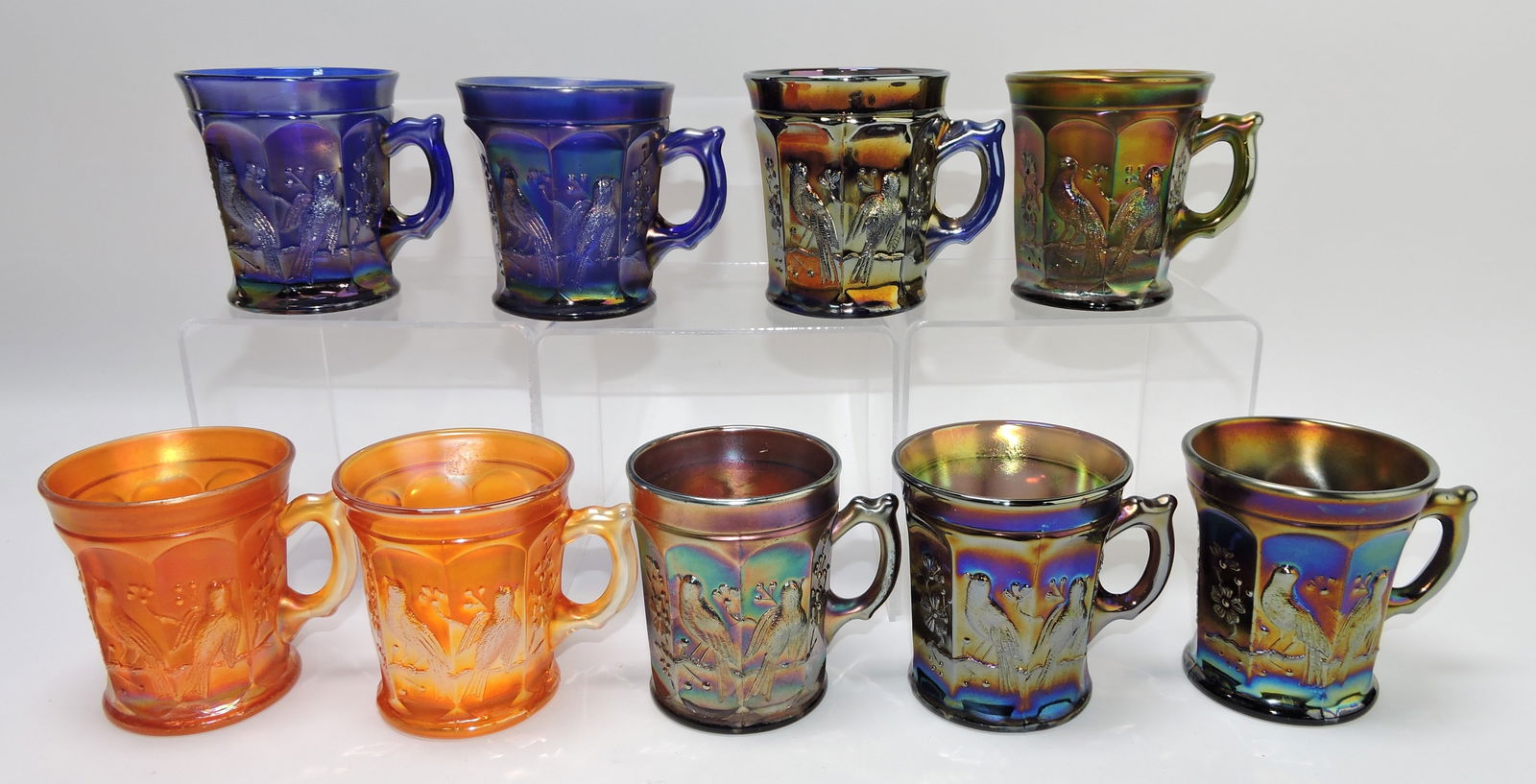 Northwood carnival glass Singing Bird (1 of 1)