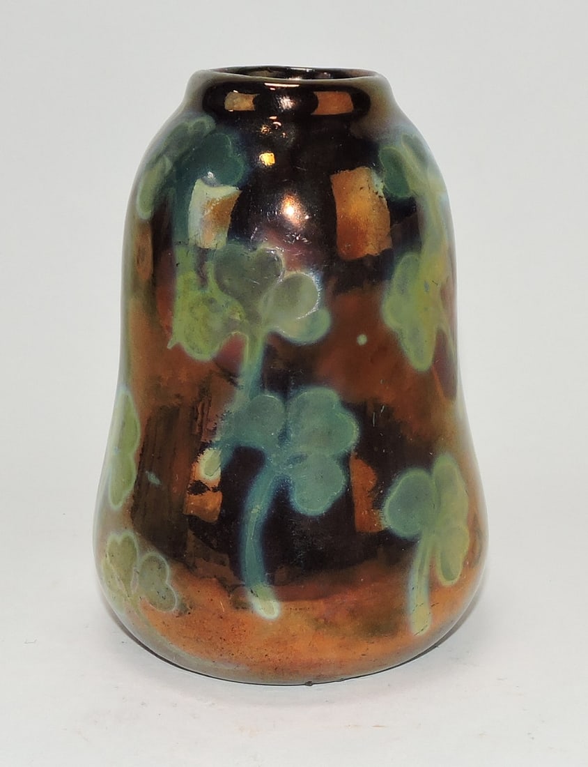 Weller Sicard 4 1/2" vase, circa 1902: . 2 small flakes to top rim