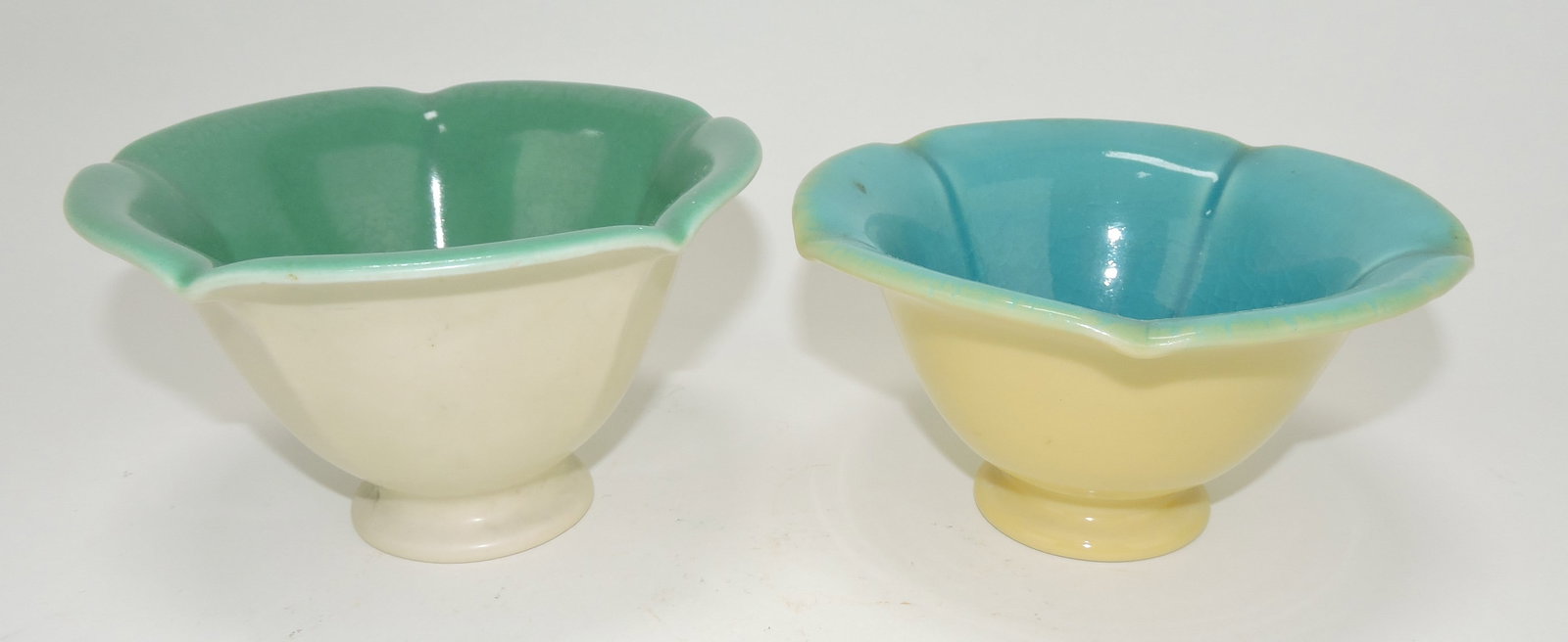 Rookwood lot of 2 - 6" bowls, #2235,: 1928 and 1916