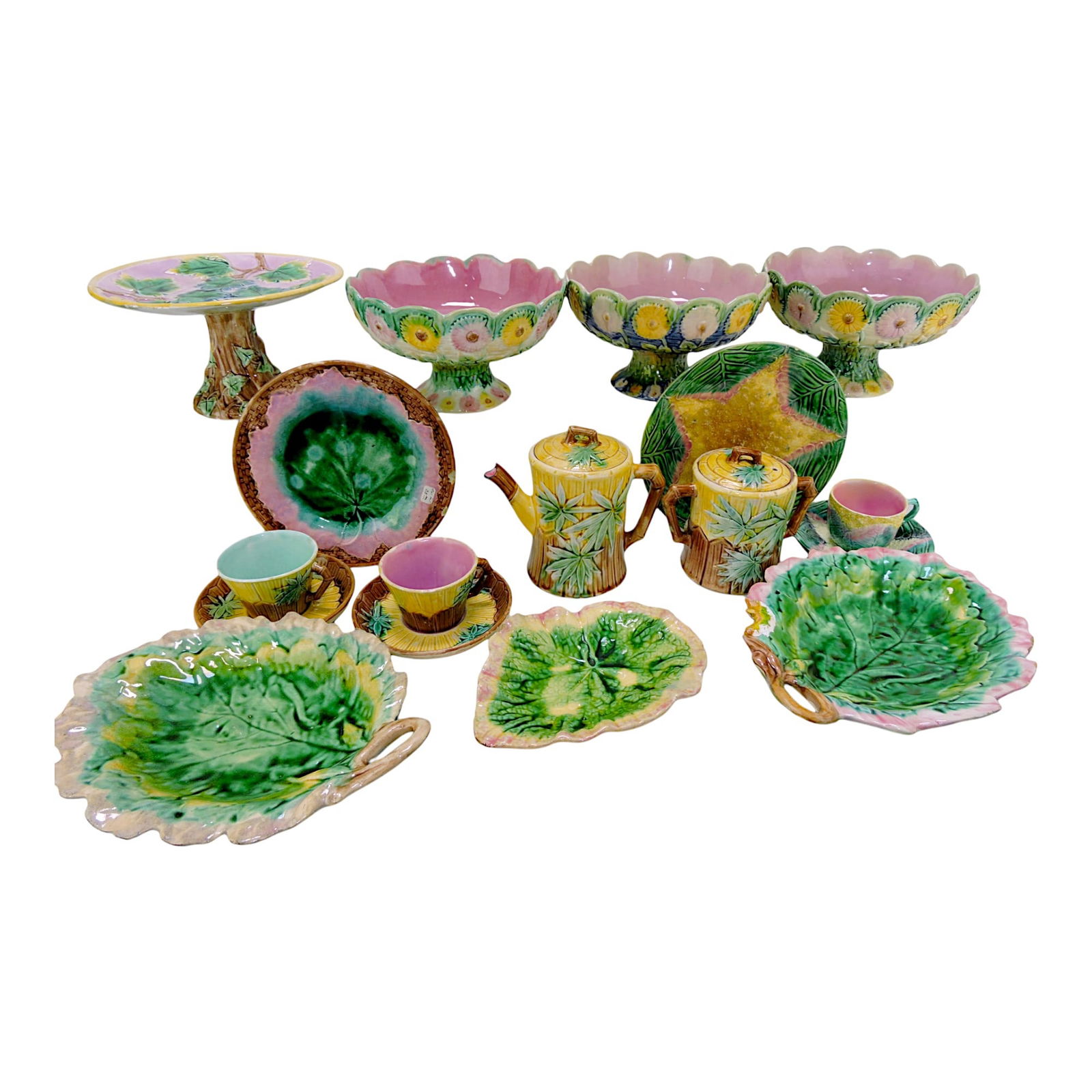 Etruscan majolica lot of 18 pcs, various (1 of 1)
