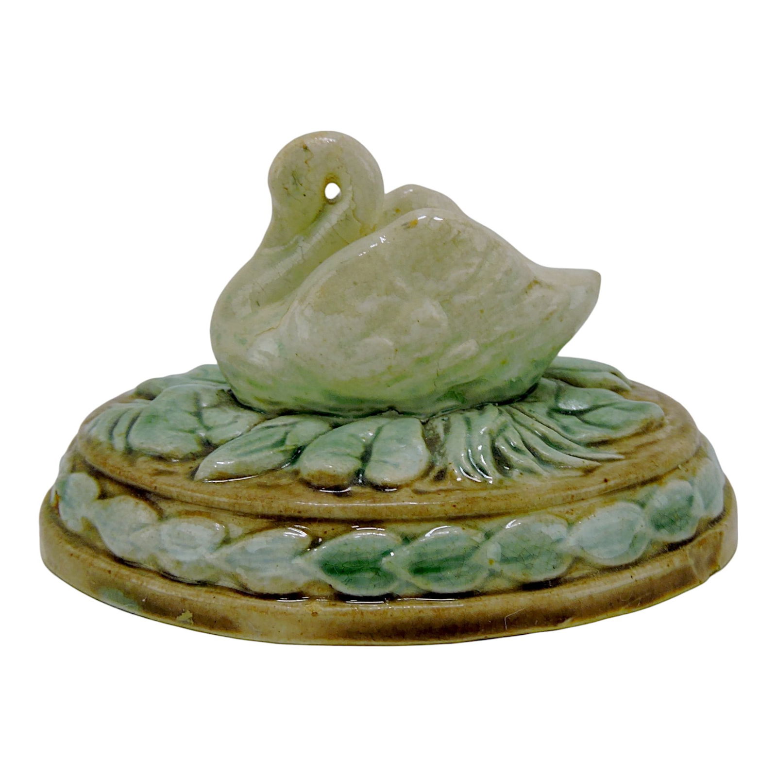 Etruscan majolica RARE swan (1 of 3)