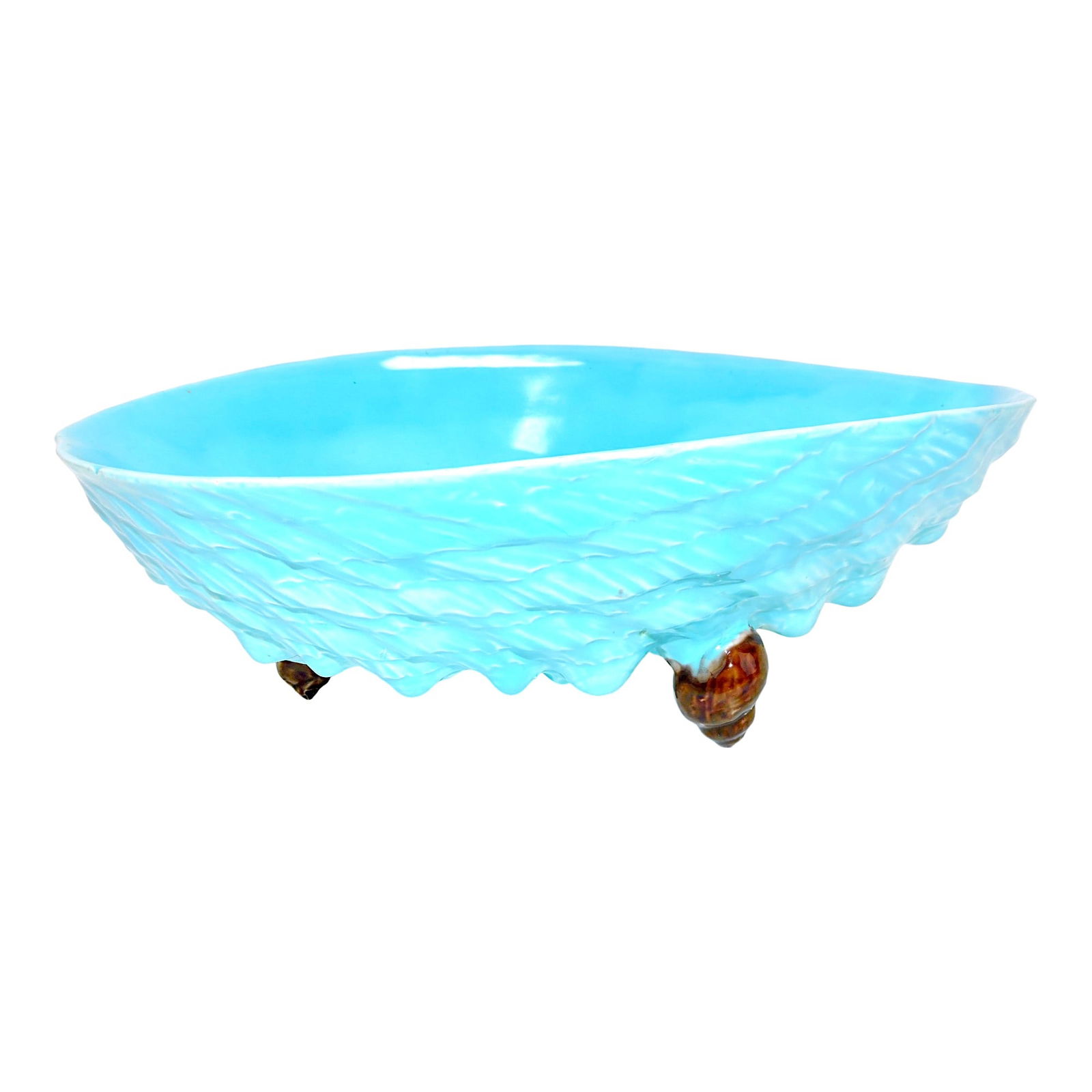 Holdcroft majolica shell bowl with (1 of 1)