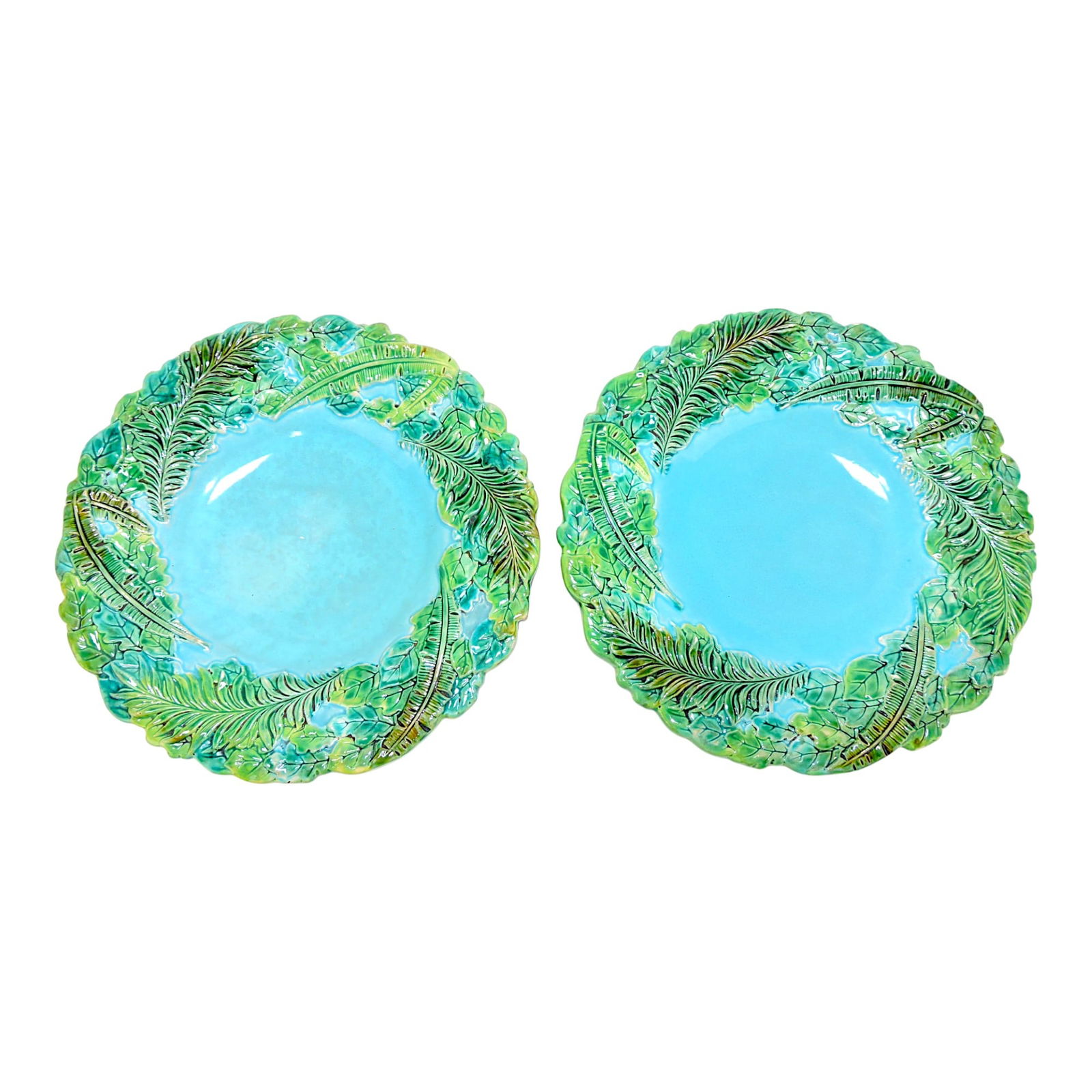 George Jones majolica pair of African (1 of 1)