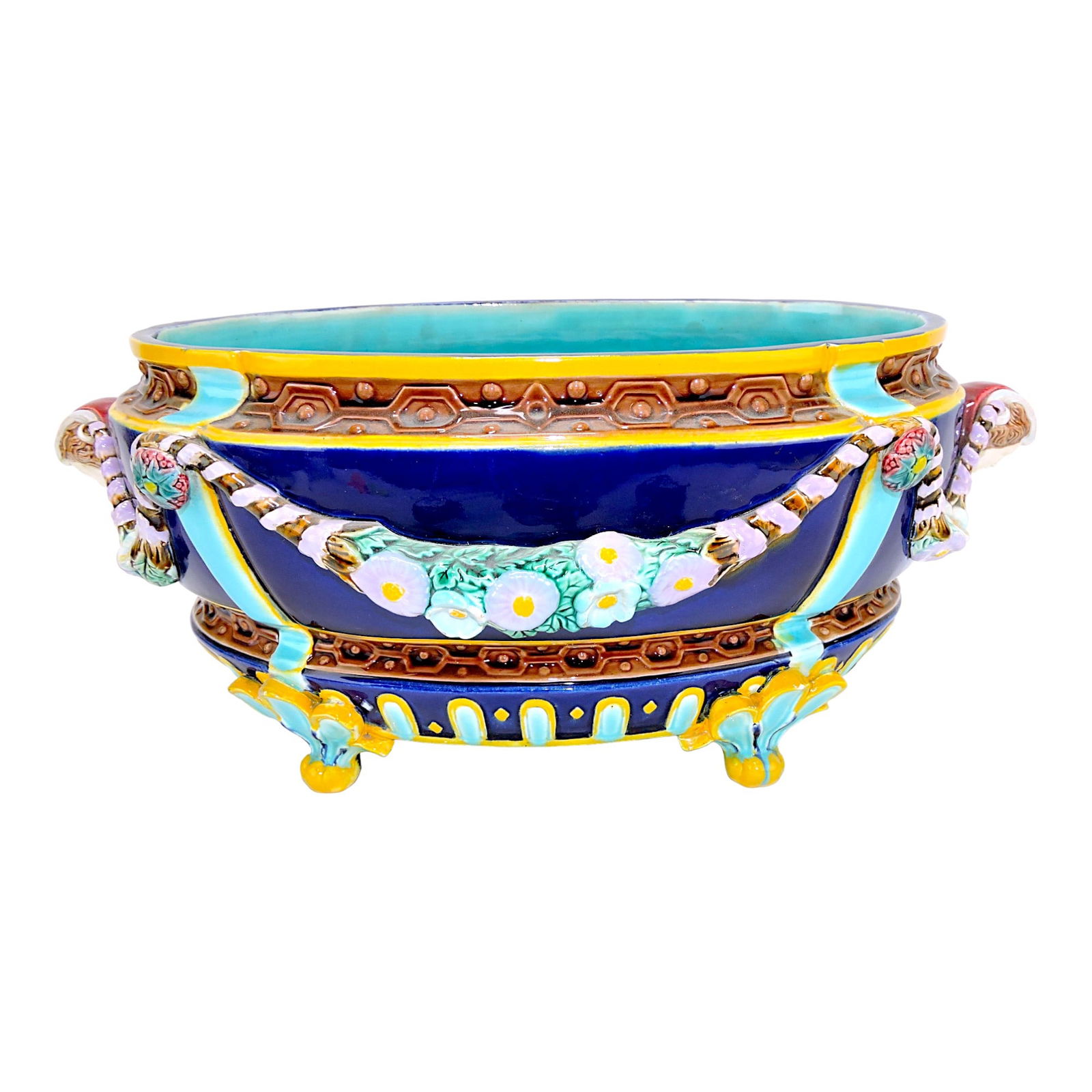 Holdcroft majolica large oval table (1 of 2)