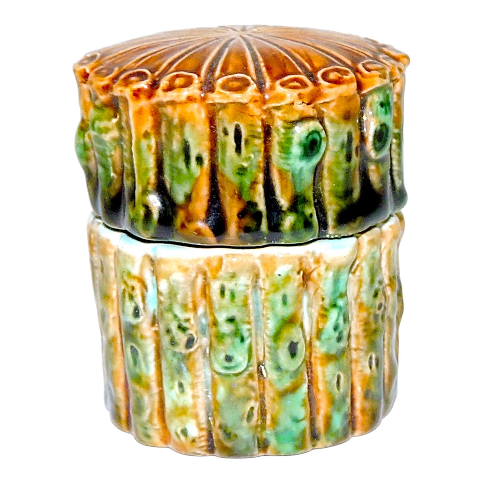 RARE George Jones majolica match (1 of 2)