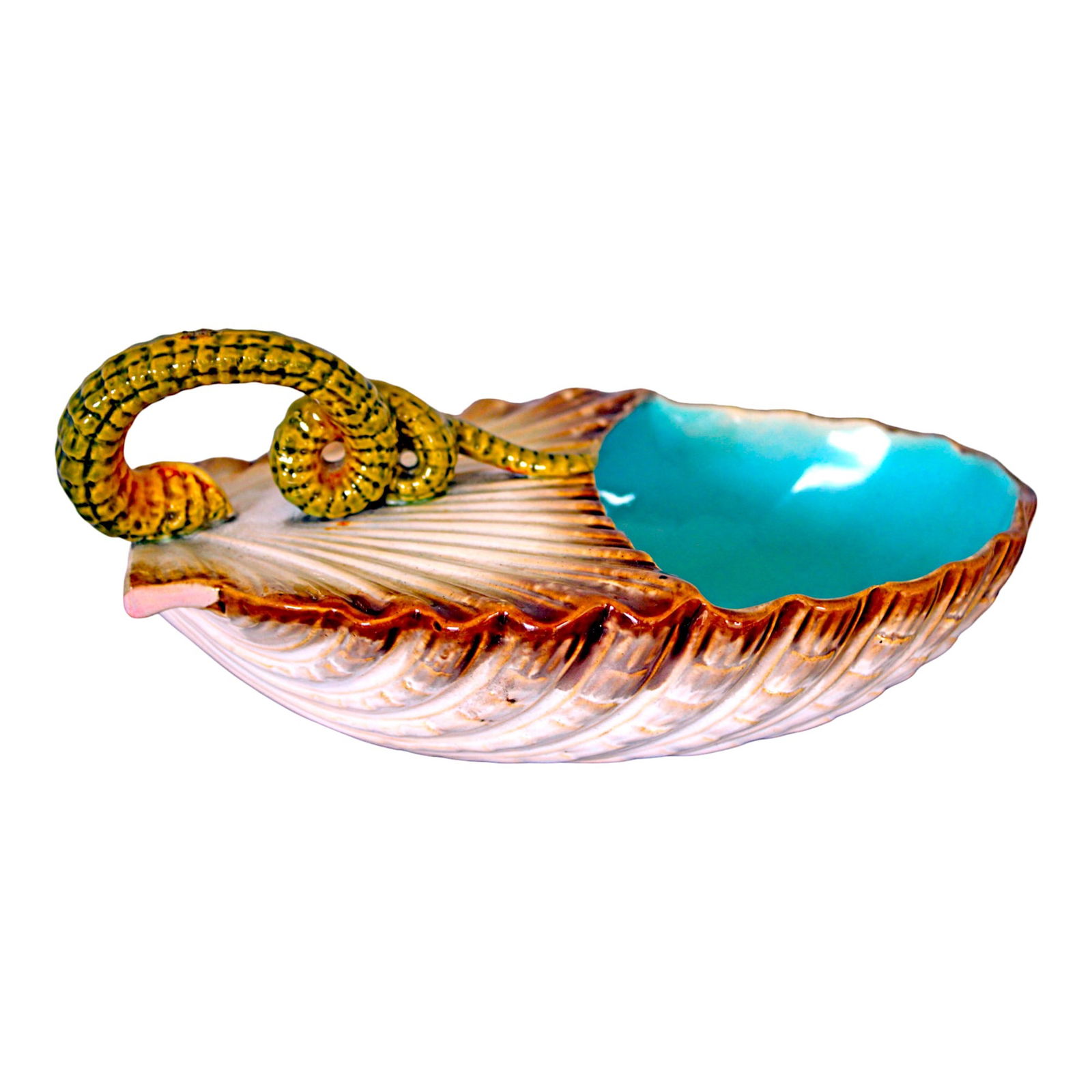 William Brownfield majolica shell spoon (1 of 3)