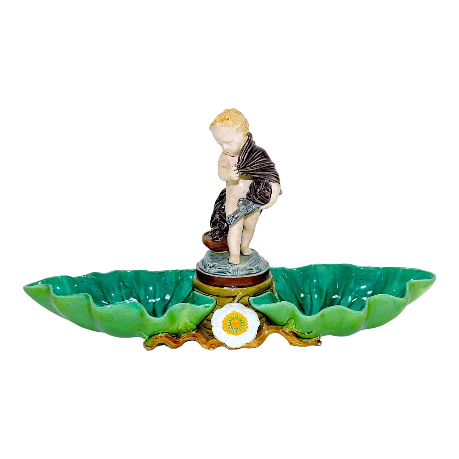 Minton majolica two part sweet meat (1 of 2)