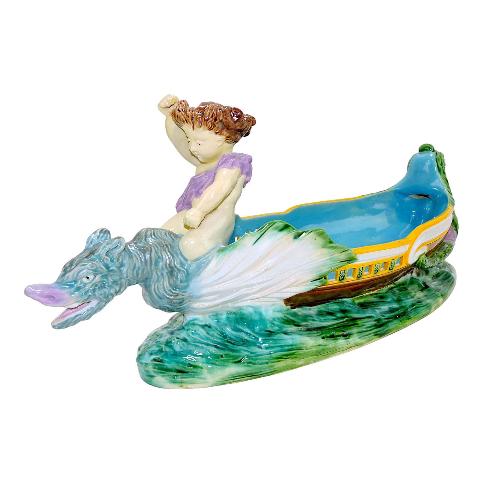 Monumental majolica table center (1 of 5)