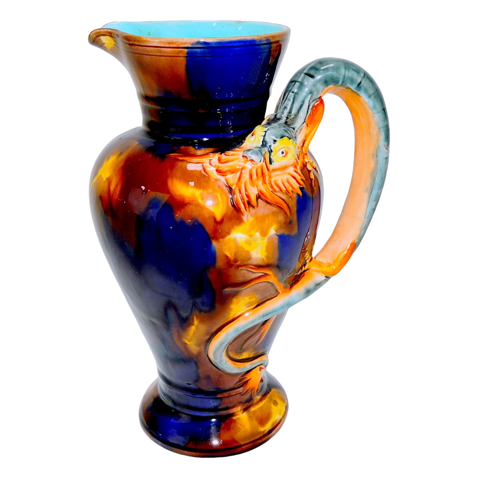 Wedgwood majolica dragon handled (1 of 2)