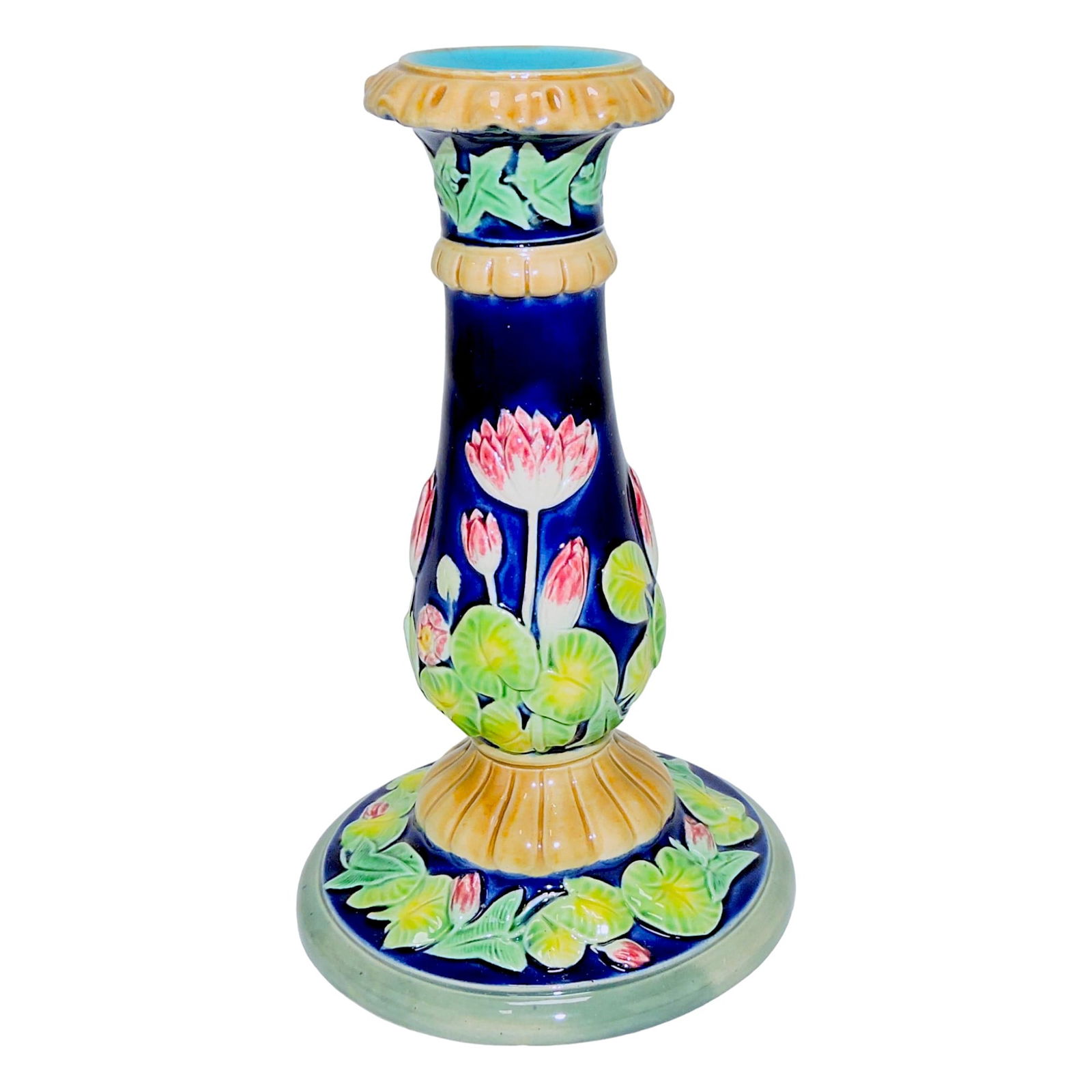 RARE Copeland majolica lotus flower (1 of 1)